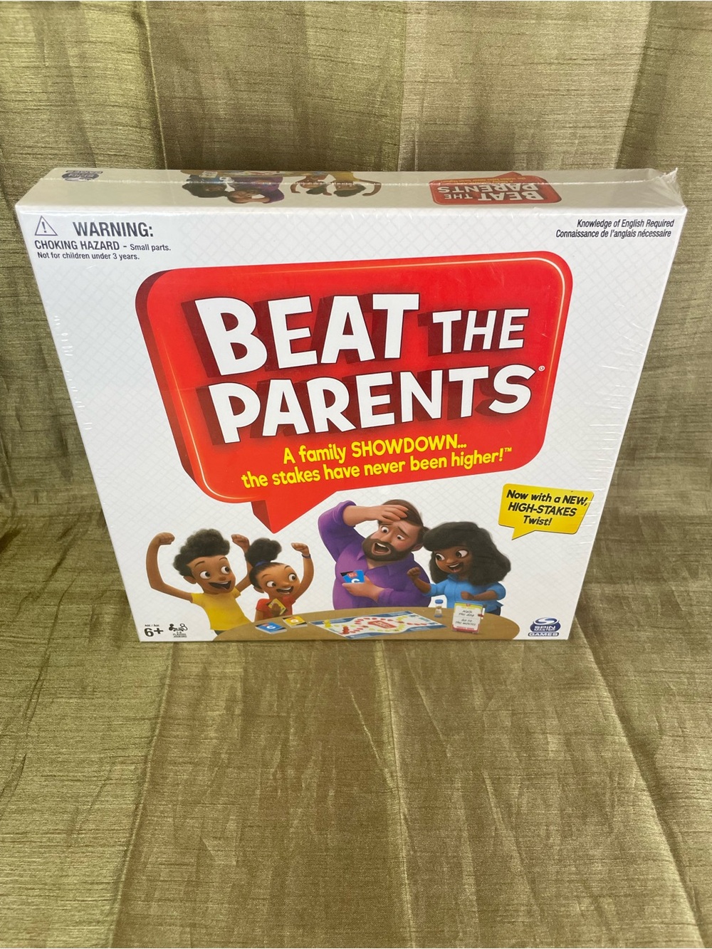 Spin Master Beat The Parents Board Game New Sealed - 2-6 players Family Trivia